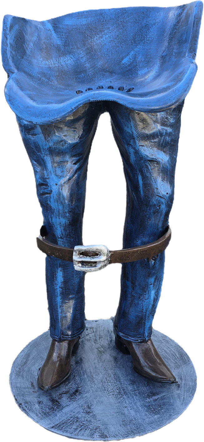 Cowboy Leg Barstool