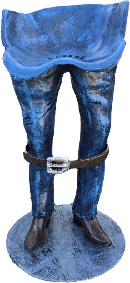 Cowboy Leg Barstool